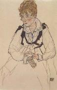 The Artist' Wife,seated (mk12) Egon Schiele